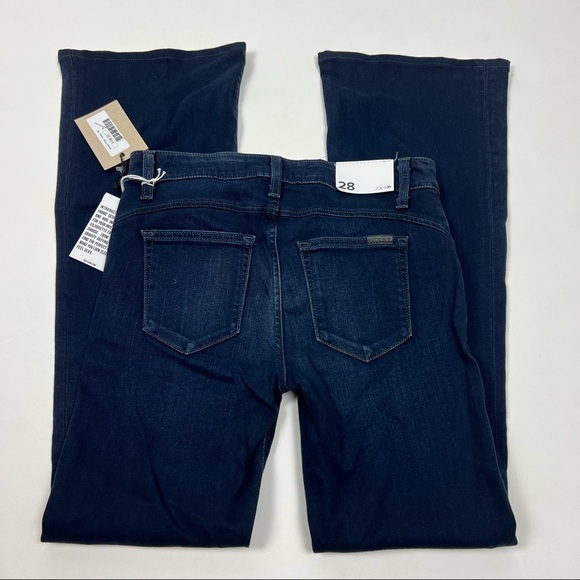 Joe’s Jeans NWT Flawless The Icon Flare Jeans Mid Rise Dark Wash Size 28